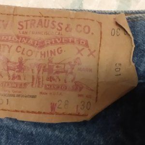 Levis 501 used jeans